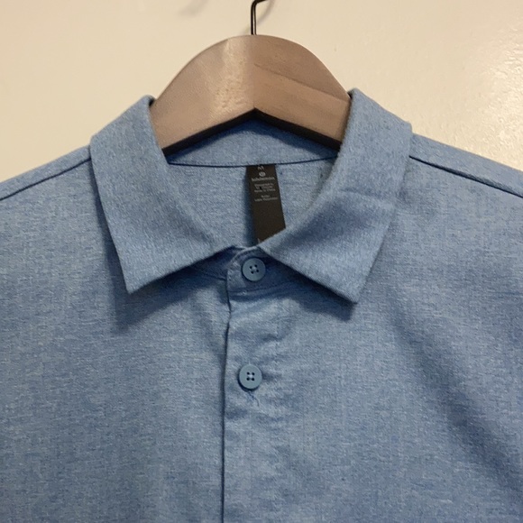 Lululemon Blue Button Up Shirt Size Medium - Picture 4 of 13